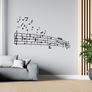 Music Wall Decal Music Notes Wall Decor Musician Wall Sticker SG1946 - Etsy