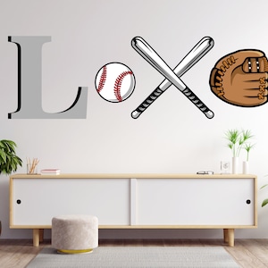Baseball Wall Decal  Softball Wall Sticker Sports Quote Wall Decal 1713EZ