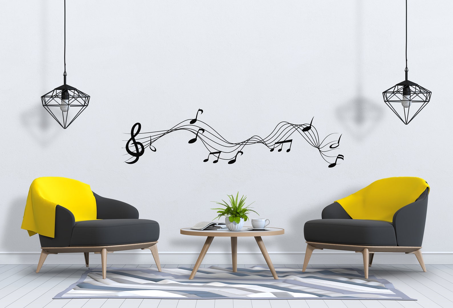 Music Wall Decal Music Notes Wall Decor Musician Wall Sticker | Etsy