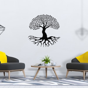 Arbre de vie Mur Décalcomanie Racines d’arbres Branche Mur Art SG2334