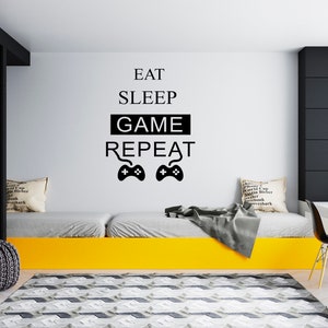 Gamer Wall Decal Video Games Wall Sticker Controller Wall Decor for Boys  SG1831