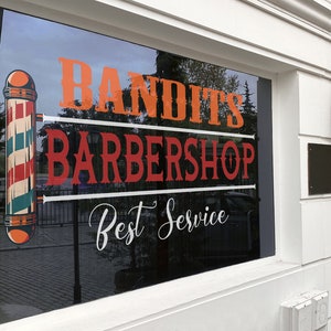 Barber Wall Decal, Barber Wall Decal, Barbershop Wall Decor, Custom Decals Razor Wall Art 886EZ