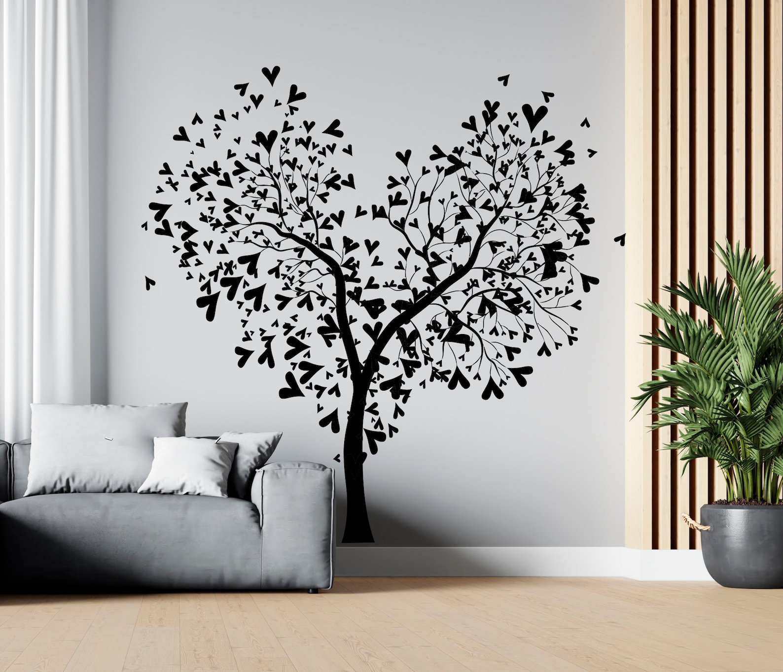 Tree Wall Decal Tree Wall Decor Tree Wall Sticker SG1327 Etsy