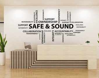 Office Wall Decal, Office Wall Decor, Office Decals, Office Wall Art, Office Quote ny1700