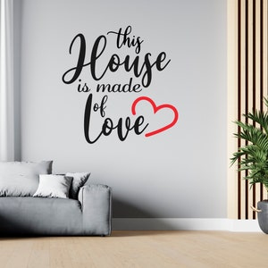 Home and Family Quote Family Wall Decor Saying about Home Wall Sticker SG 1279
