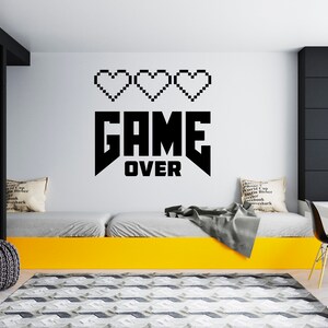 Gamer Wall Decal Video Games Wall Sticker Controller Wall Decor for Boys  SG1824