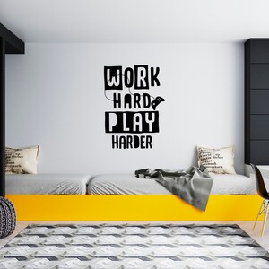 Gamer Wall Decal Video Games Wall Sticker Controller Wall Decor for Boys  SG1816