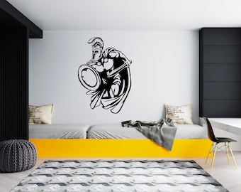 Spartan Wall Decal  Spartan Warrior Wall Decor  Gladiator Wall Art SG342