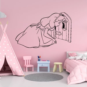 Alice in Wonderland Wall Decal | Alice Wall Decor | Cartoon Wall Sticker Al21