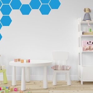 Honeycomb Wall Decor, Gold Honeycomb Wall Decals, Hexagon Vinyl Wall ...