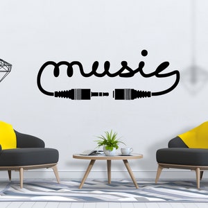 Musik Wandtattoal MusikNoten Wanddeko Musiker Wandsticker SG1587