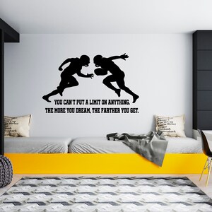American Football Wall Decal  Football Player Wall Decal  Sports Wall Décor SG134
