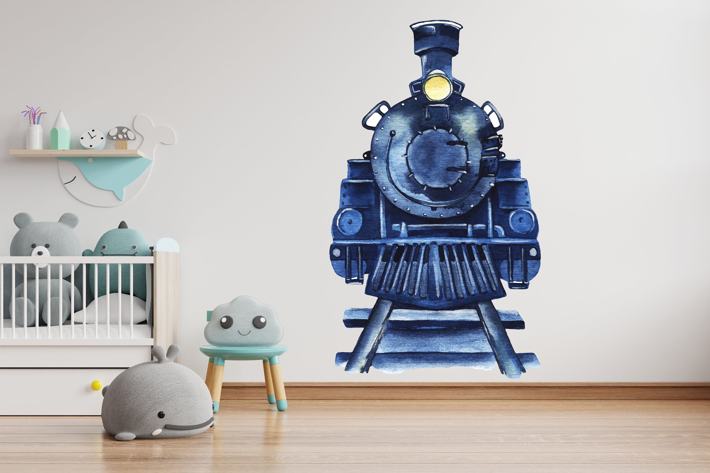 Train Wall Decal Train Wall Sticker Train Art Train Wall Vinyl Etsy