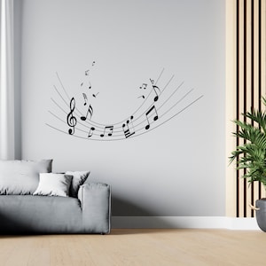 Music Wall Decal Music Notes Wall Decor Musician Wall Sticker SG1950