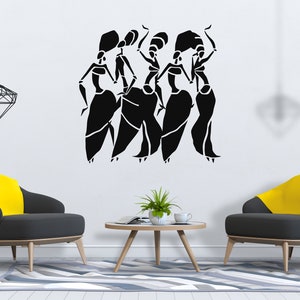 Beautiful African Woman Wall Decal African Girl Wall Sticker Quote Beauty Salon Wall Art SG 873