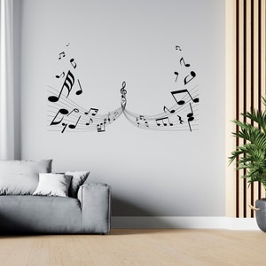 Music Wall Decal Music Notes Wall Decor Musician Wall Sticker SG1935