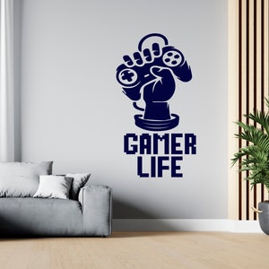 Gamer Wall Decal Video Games Wall Sticker Controller Wall Decor for Boys  SG2238