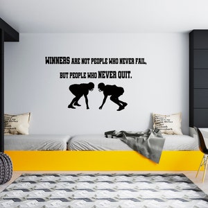 American Football Wall Decal  Football Player Wall Decal  Sports Wall Décor SG92