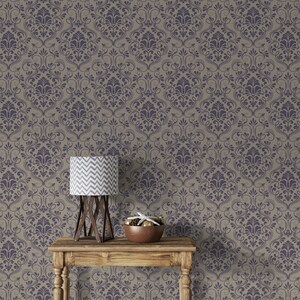 Damask Wallpaper Fabric Vintage Wallpaper Pattern abstract pattern Traditional or Removable Fabric Wallpaper 1020EZ