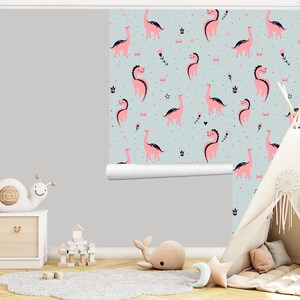 Dinosaur Wallpaper Peel and Stick Nursery Wallpaper Wall Home Decor Wall Art Printable Wall Art Room Decor Wall Prints Wall Hanging 599EZ
