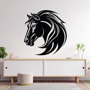 Horse Wall Decal, Horse Wall Art, Horse Wall Decor Horse Wall Sticker Horse Lover Wall Decor Animals wall decal wall stickers Bedroom 1829EZ