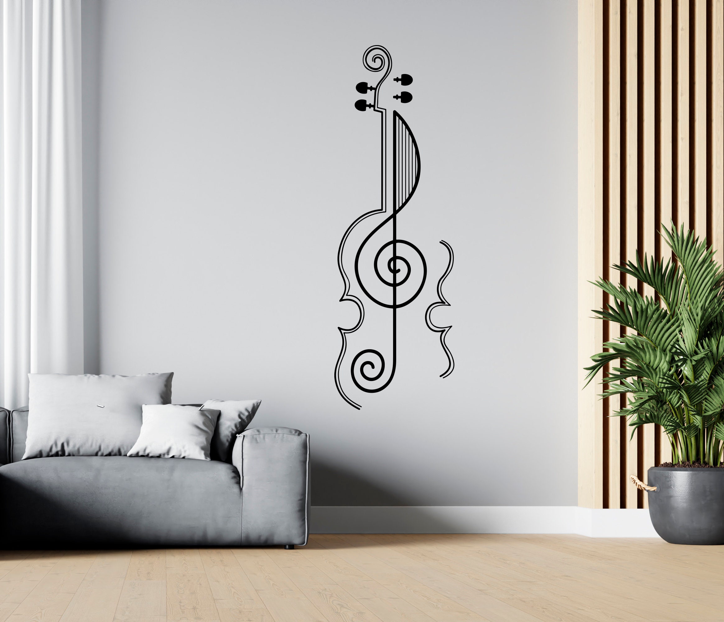 Headphone Music Wall Decal Sticker for Dorm Room Musical Notes Wall Mu –  American Wall Designs