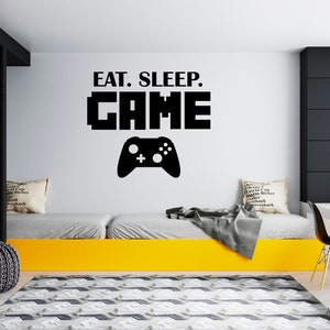 Gamer Wall Decal Video Games Wall Sticker Controller Wall Decor for Boys  SG1862