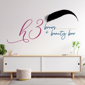 Wall Art Sticker Eye Lashes Extensions Beauty Salon Wall Decor Eyebrows Make Up Wall Stick on Tiles for Kitchen Little Hexagon Mirrors Wall