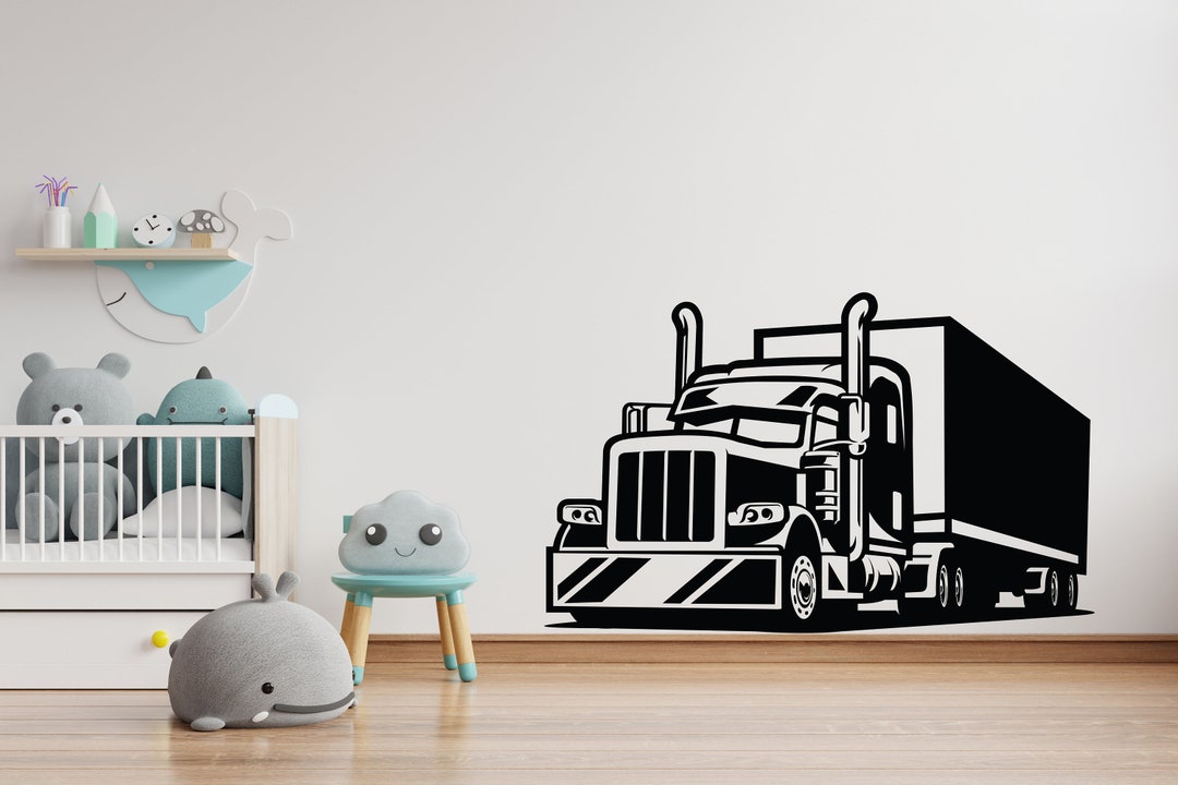 Truck Wall Decal Truck Wall Art Car Wall Sticker Truck Wall Decor