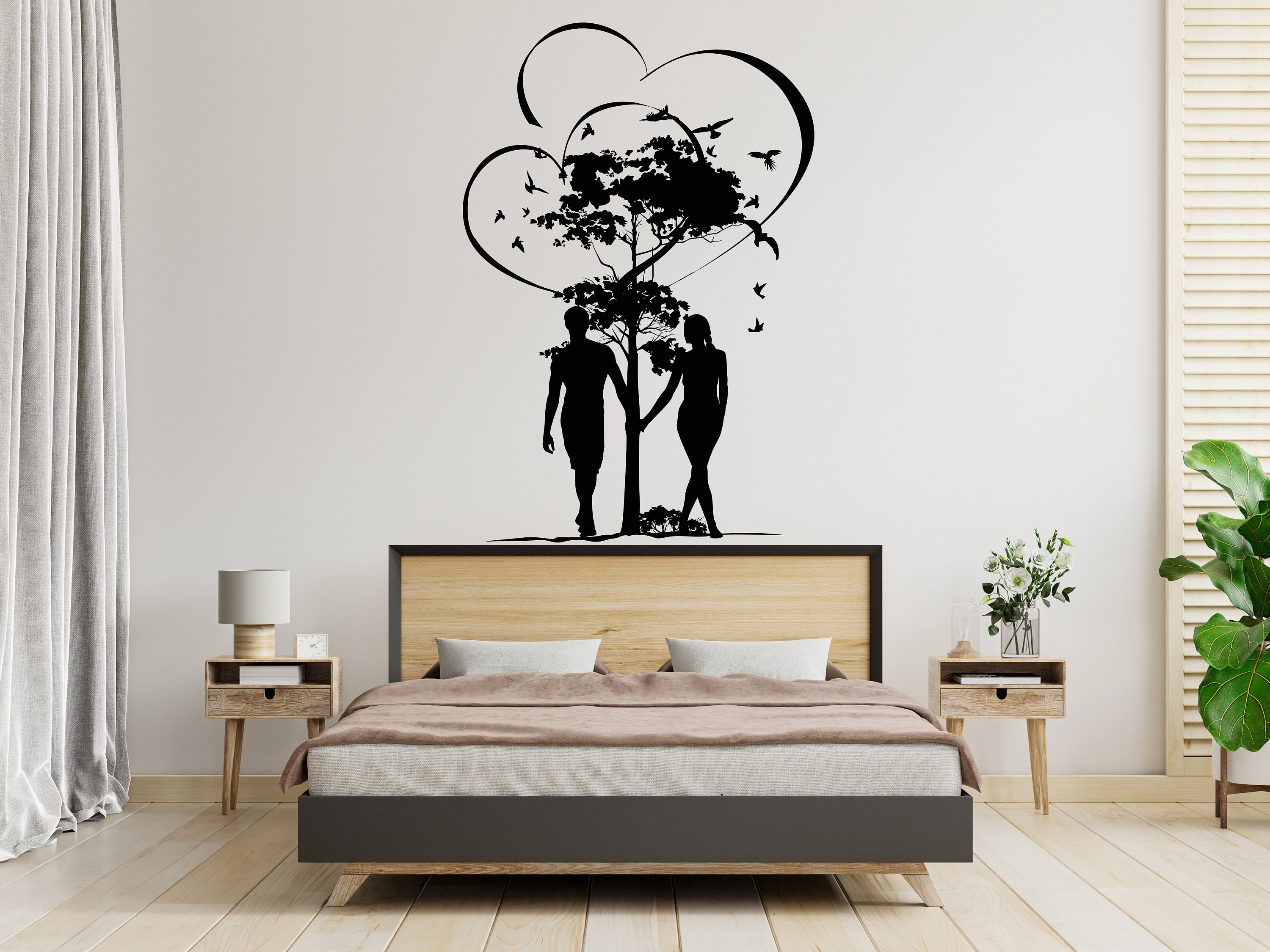 Happy Couple Wall Art Decor Bedroom Decor Above Bed Couple Love