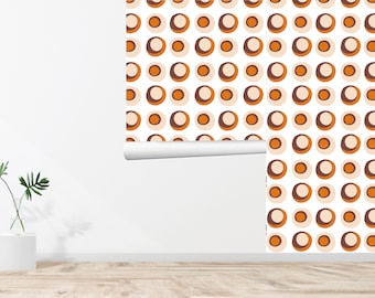 60s 70s Retro Wallpaper Papel pintado floral Papel pintado Vintage Decoración de pared Decoración de pared vintage Papel tapiz autoadhesivo extraíble 635EZ