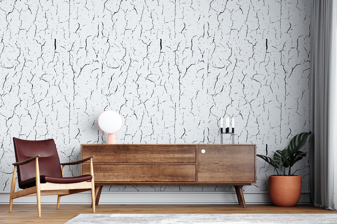 Cracked Wallpaper Crack Wall Decal Crack Fabric Wallpaper Seamless ...