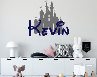 Princess Castle Custom Name Wall Decal | Storybook Nursery Design | Girls Room Decor | SG493