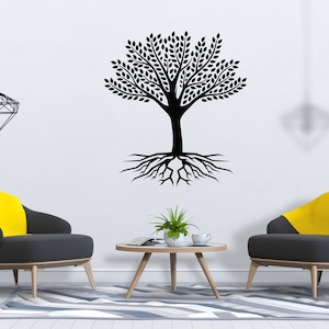 Arbre de vie Mur Décalcomanie Racines d’arbres Branche Mur Art SG2318