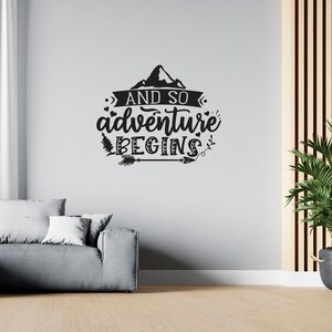 Travel Wall Decal Camping Wall Sticker Adventure Quote Wall Decal for RV SG 1133