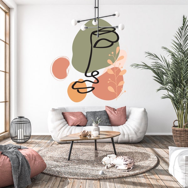 Modern Wall Decal Etsy