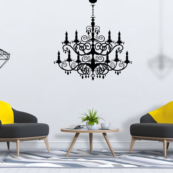 Chandelier Decals Etsy