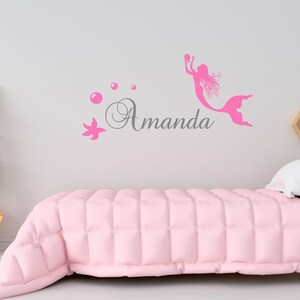 Personalized Name Wall Decal  Mermaid  Wall Decal  Custom Name Wall Decal  Decal for Nursery SG469