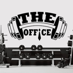 Büro Gym Wandtattoo Gym Wandtattoo Fitness Büro Frauen Deko Workout Power Art Vinyl Gym Wandsticker Mädchen Motivation Crossfit 1483EZ