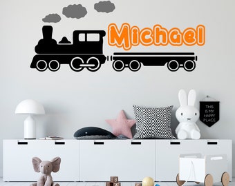 Personalized Name Wall Decal  Train Wall Decal  Custom Name Wall Decal  Decal for Nursery SG466