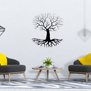Arbre de vie Mur Décalcomanie Racines d’arbres Branche Mur Art SG2316