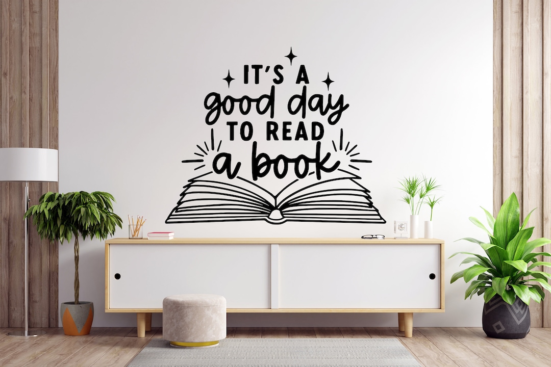 Books Wall Decal Reading Wall Decal Library Wall Decal Book Quote Wall