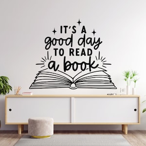 Books Wall Decal  Reading Wall Decal  Library Wall Decal  Book Quote Wall Decal 1653EZ