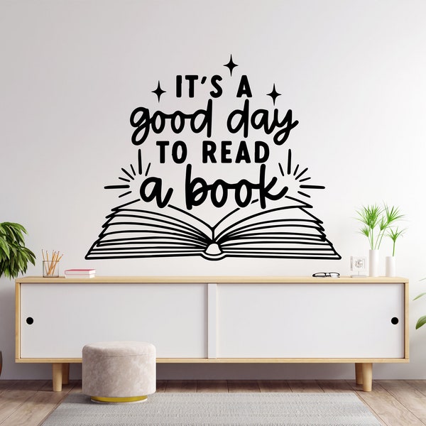 Books Wall Decal  Reading Wall Decal  Library Wall Decal  Book Quote Wall Decal 1653EZ