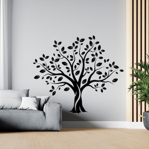 Tree Wall Decal Tree Wall Decor Tree Wall Sticker SG1340 Etsy