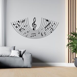 Music Wall Decal Music Notes Wall Decor Musician Wall Sticker SG1921