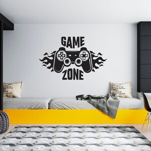 Gamer Wall Decal Video Games Wall Sticker Controller Wall Decor for Boys  SG1848