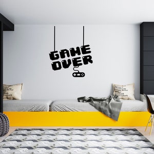 Gamer Wall Decal Video Games Wall Sticker Controller Wall Decor for Boys  SG1842