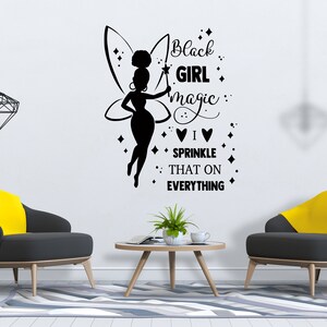African Woman Wall Decal African Girl Wall Sticker Quote Beauty Salon Wall Art SG 1016