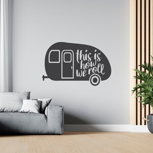 Travel Wall Decal Camping Wall Sticker Adventure Quote Wall Decal for RV SG 1125